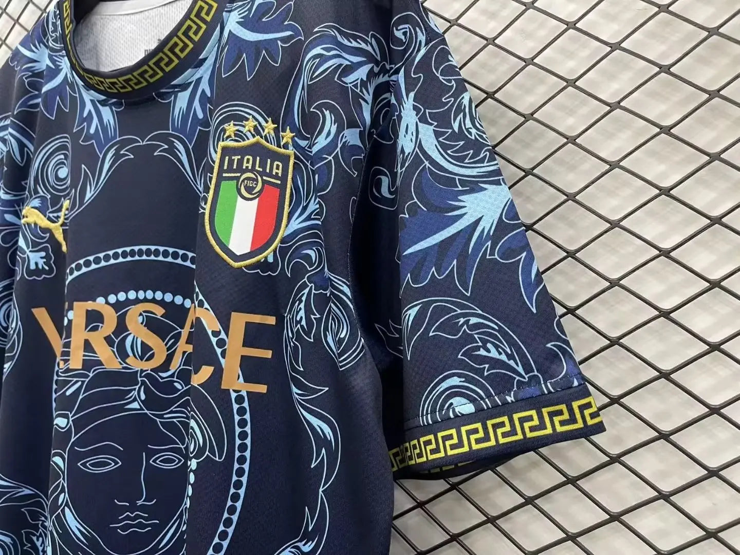 MAILLOT ITALIE VERSACE BLEU 2023/2024