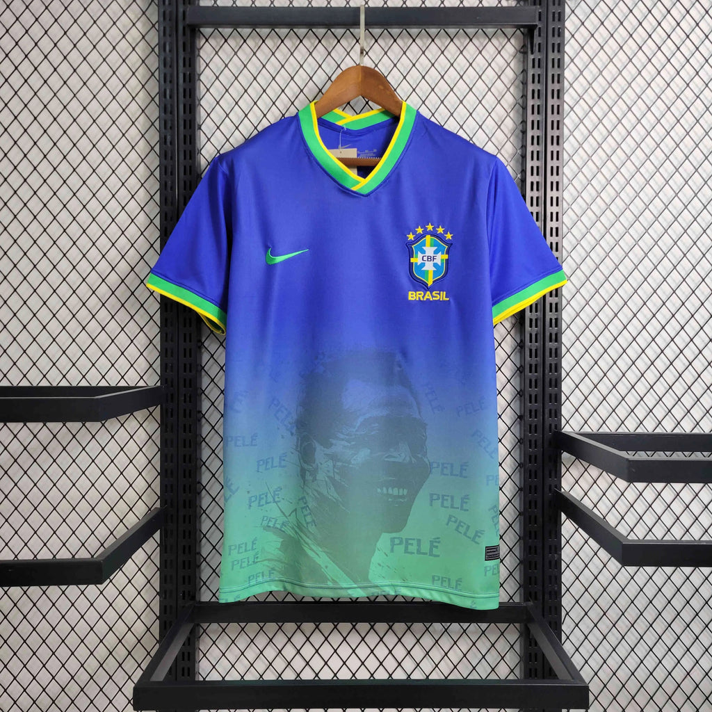 Maillot Brésil Pelé commémorative Bleu