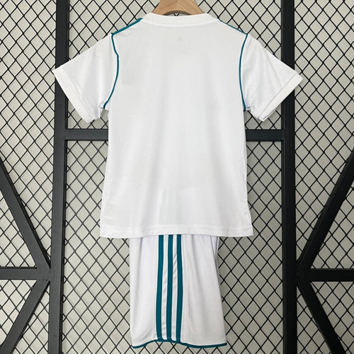2017-2018 Ensemble Enfant Real Madrid Domicile Rétro