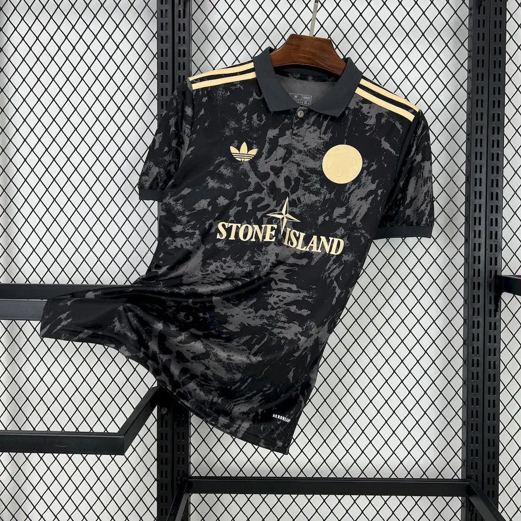 25/26 Maillot AJAX Noir/Gold Edition STONE ISLAND