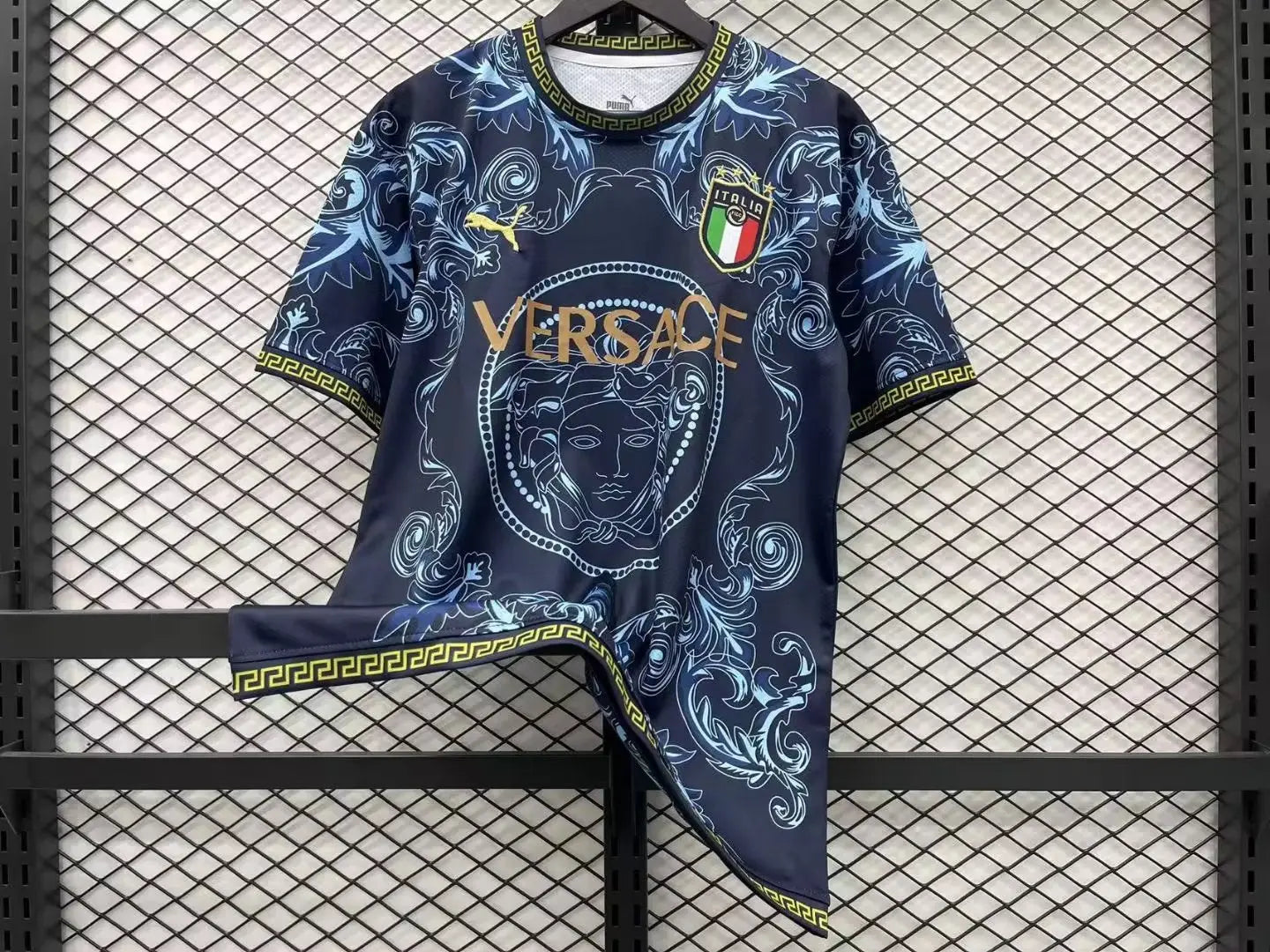 MAILLOT ITALIE VERSACE BLEU 2023/2024