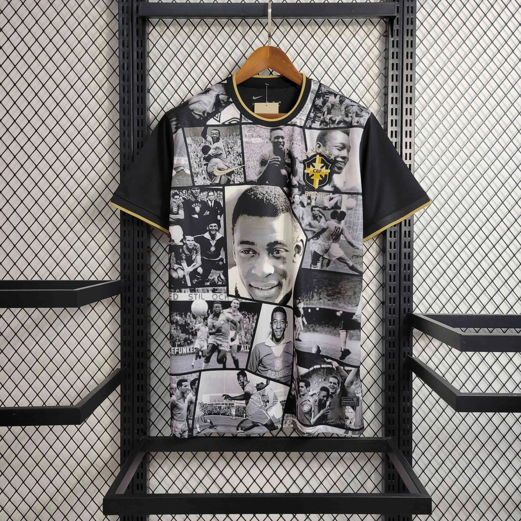 Maillot Brésil Pelé commémorative Noir