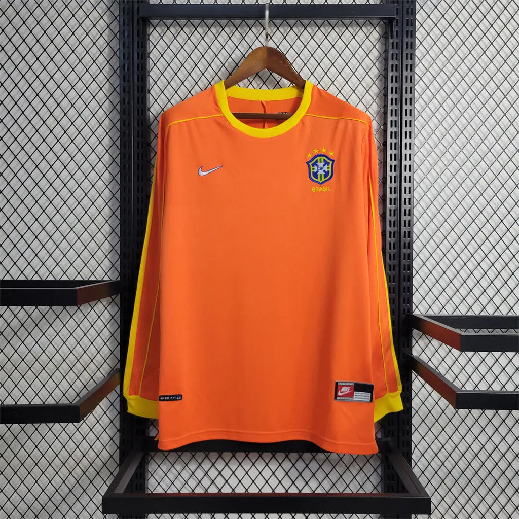 MAILLOT BRÉSIL 1998 VERSION MANCHES LONGUES