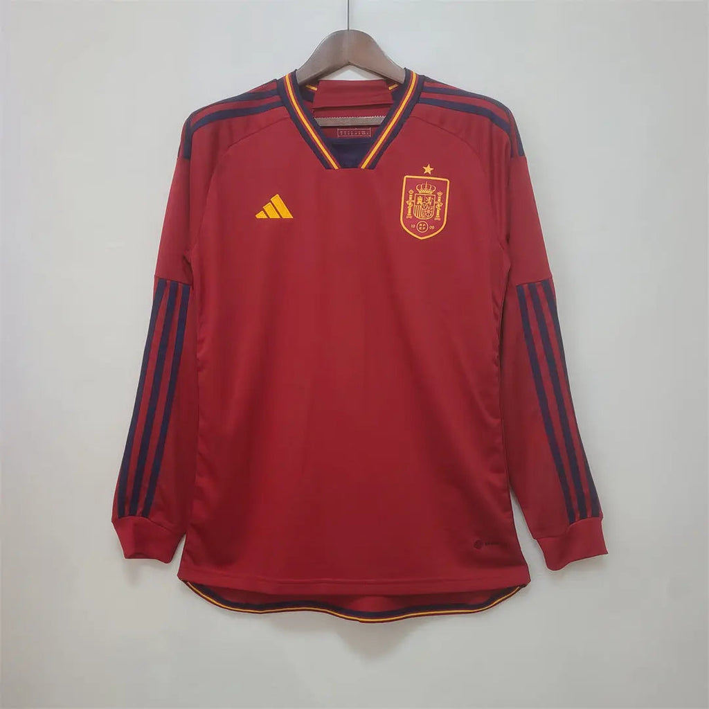 MAILLOT ESPAGNE DOMICILE 2022 VERSION MANCHES LONGUES