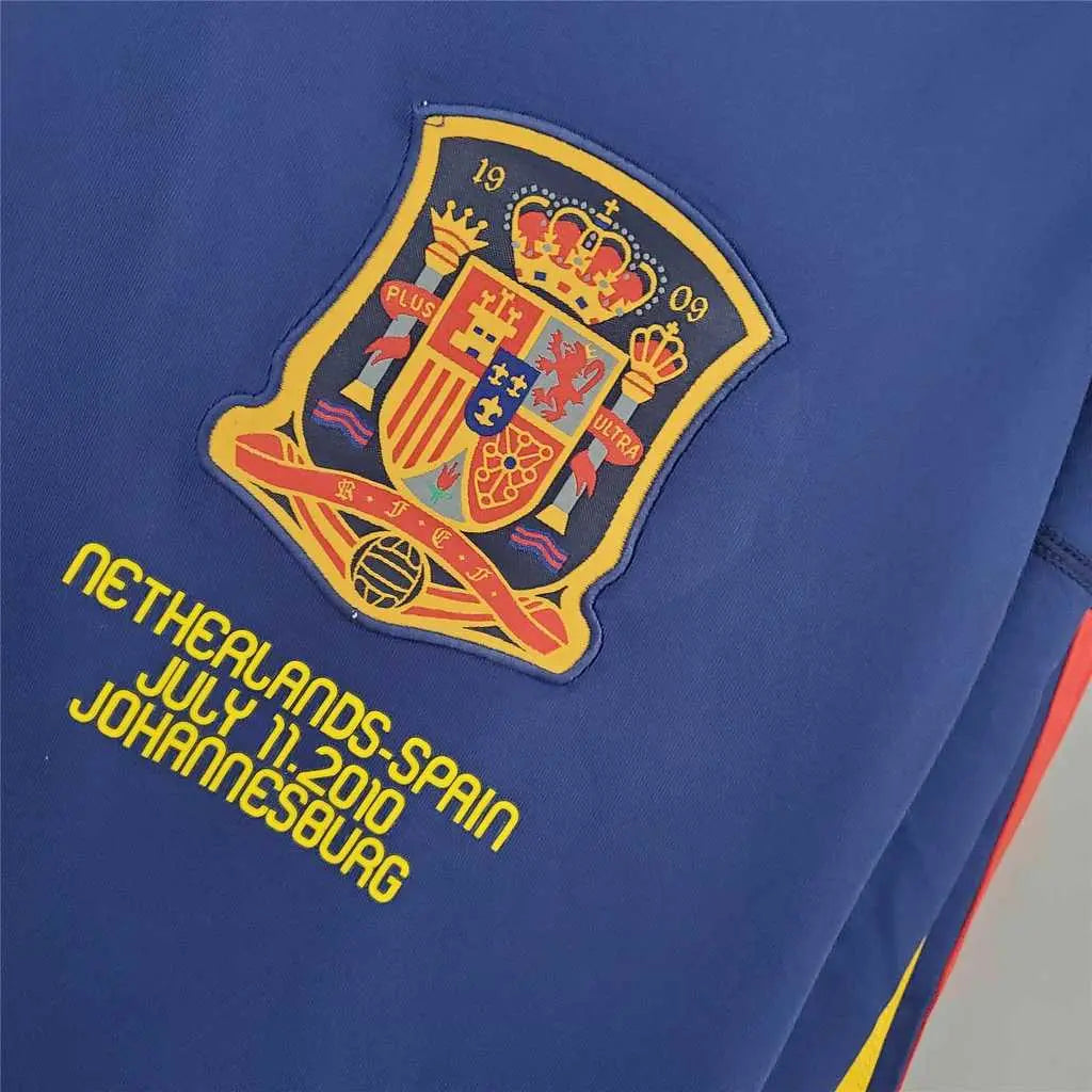 MAILLOT ESPAGNE EXTÉRIEUR 2010 VERSION MANCHES LONGUES