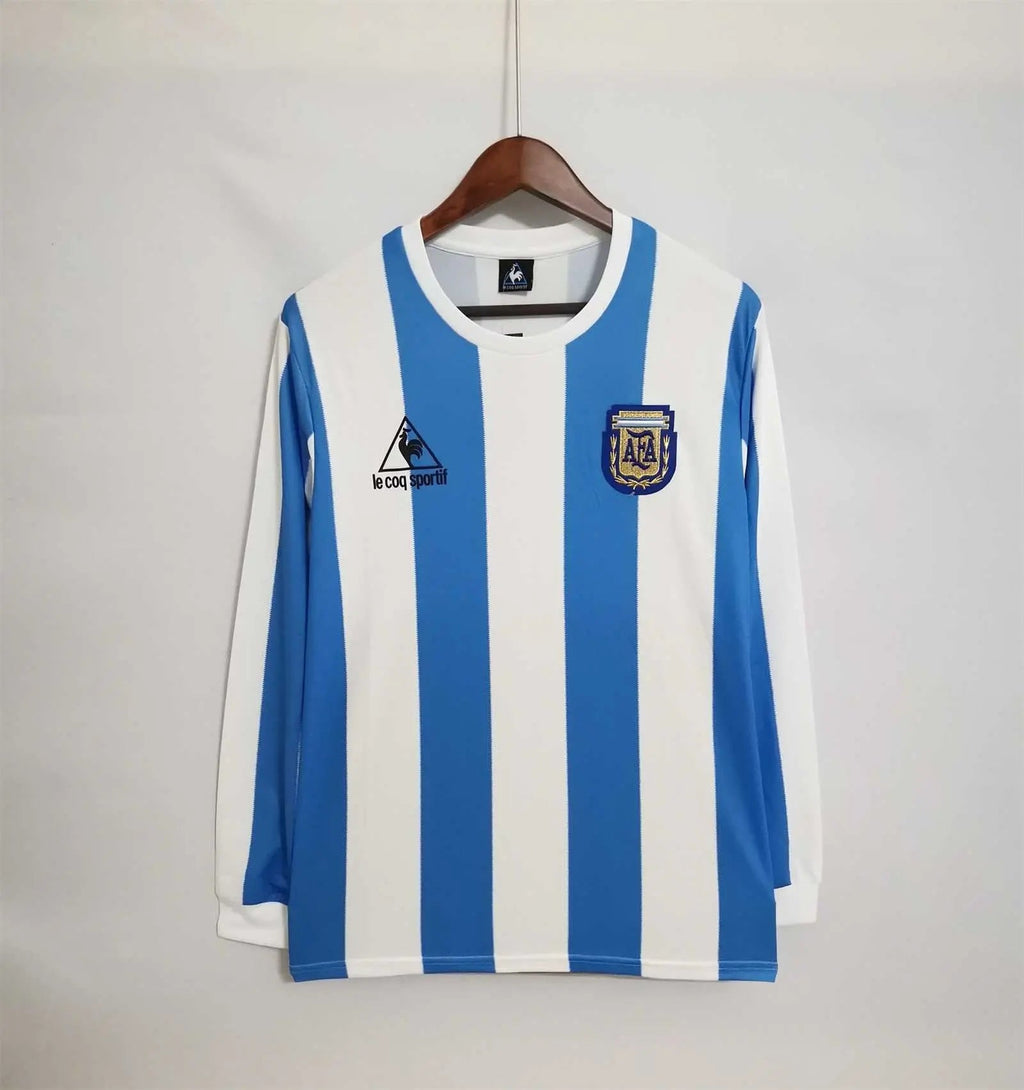 MAILLOT ARGENTINE DOMICILE 1986 MANCHES LONGUES