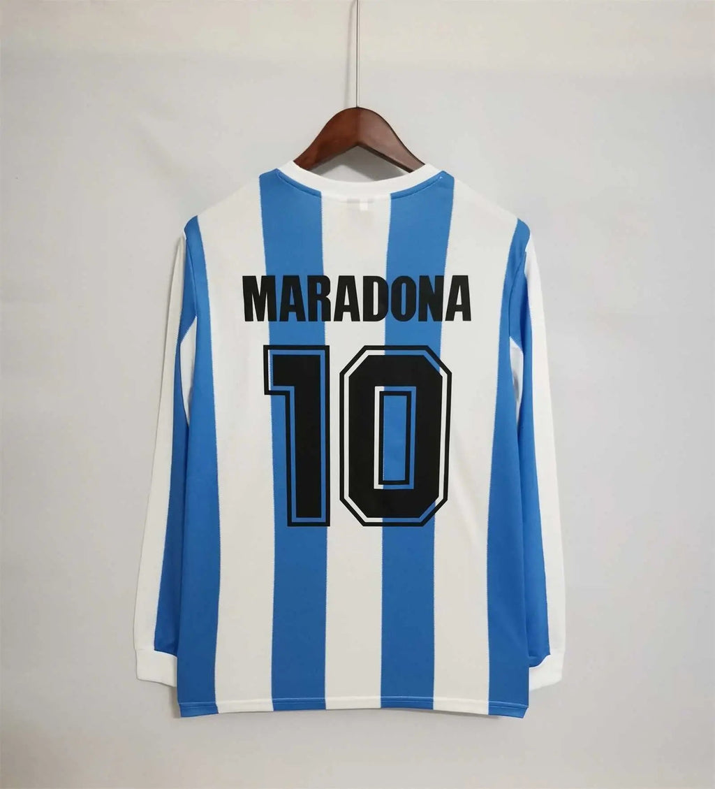 MAILLOT ARGENTINE DOMICILE 1986 MANCHES LONGUES