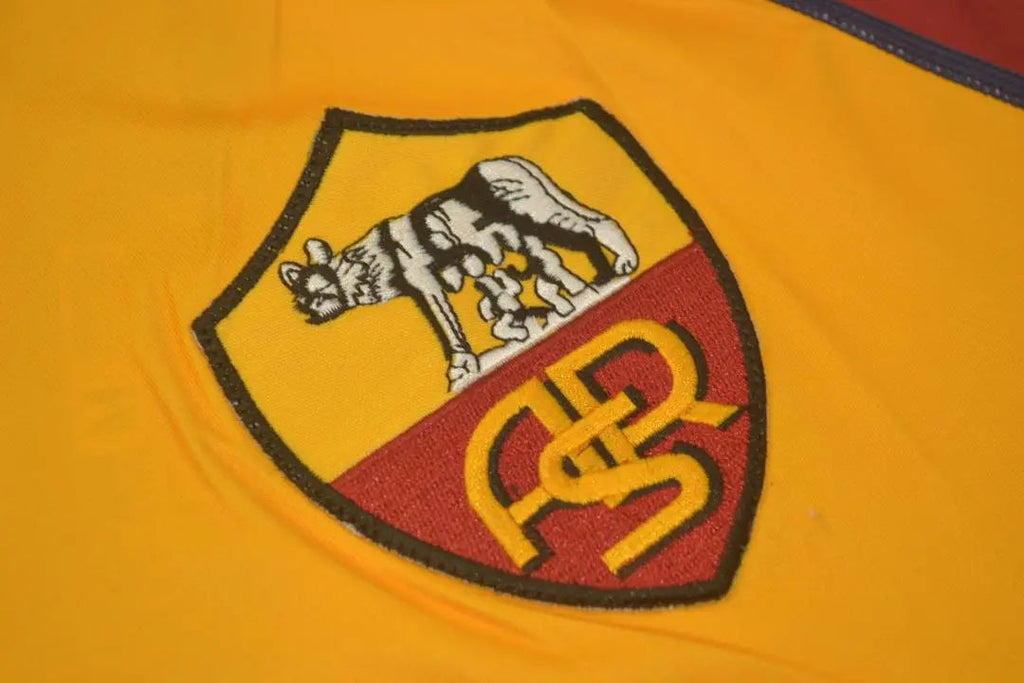 MAILLOT RETRO AS ROMA DOMICILE 2001/2002 VERSION MANCHES LONGUES
