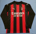 MAILLOT AC MILAN DOMICILE 21/22 VERSION MANCHES LONGUES
