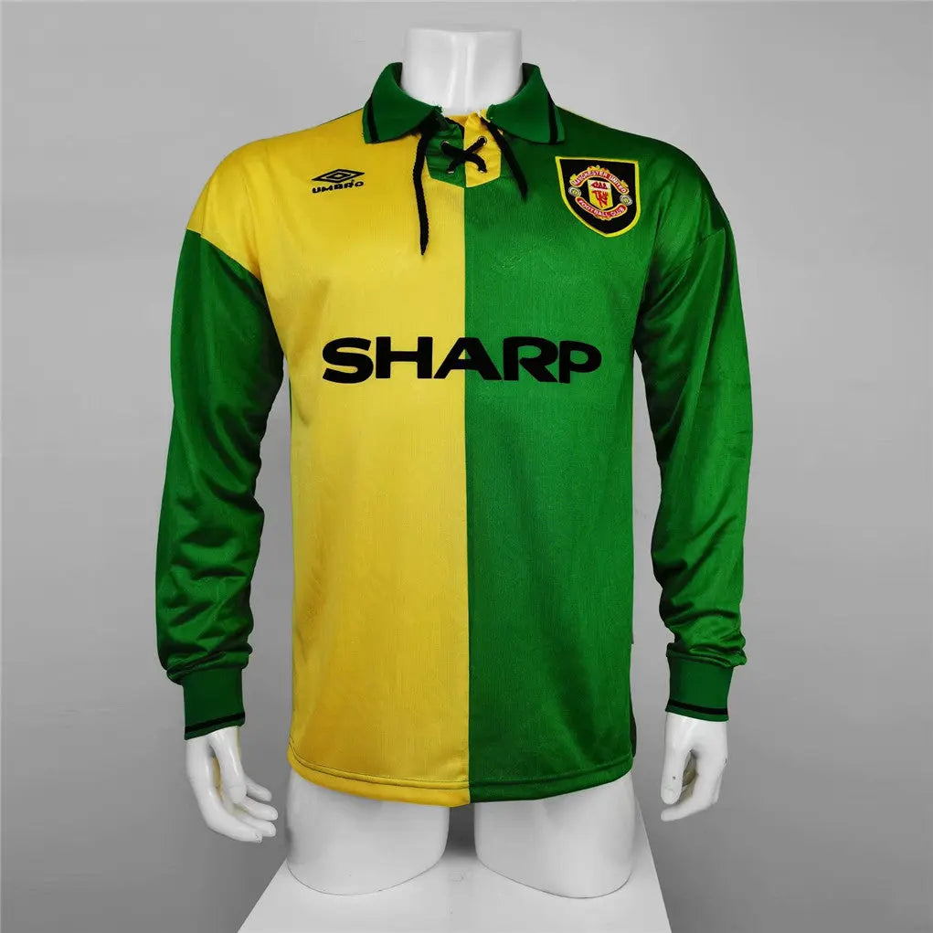 MAILLOT MANCHESTER UNITED 1992/1994 VERSION MANCHES LONGUES