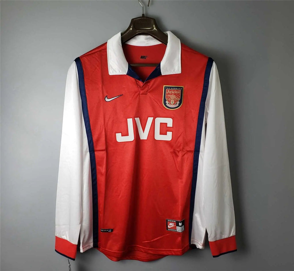 MAILLOT ARSENAL DOMICILE 1998/1999 VERSION MANCHES LONGUES