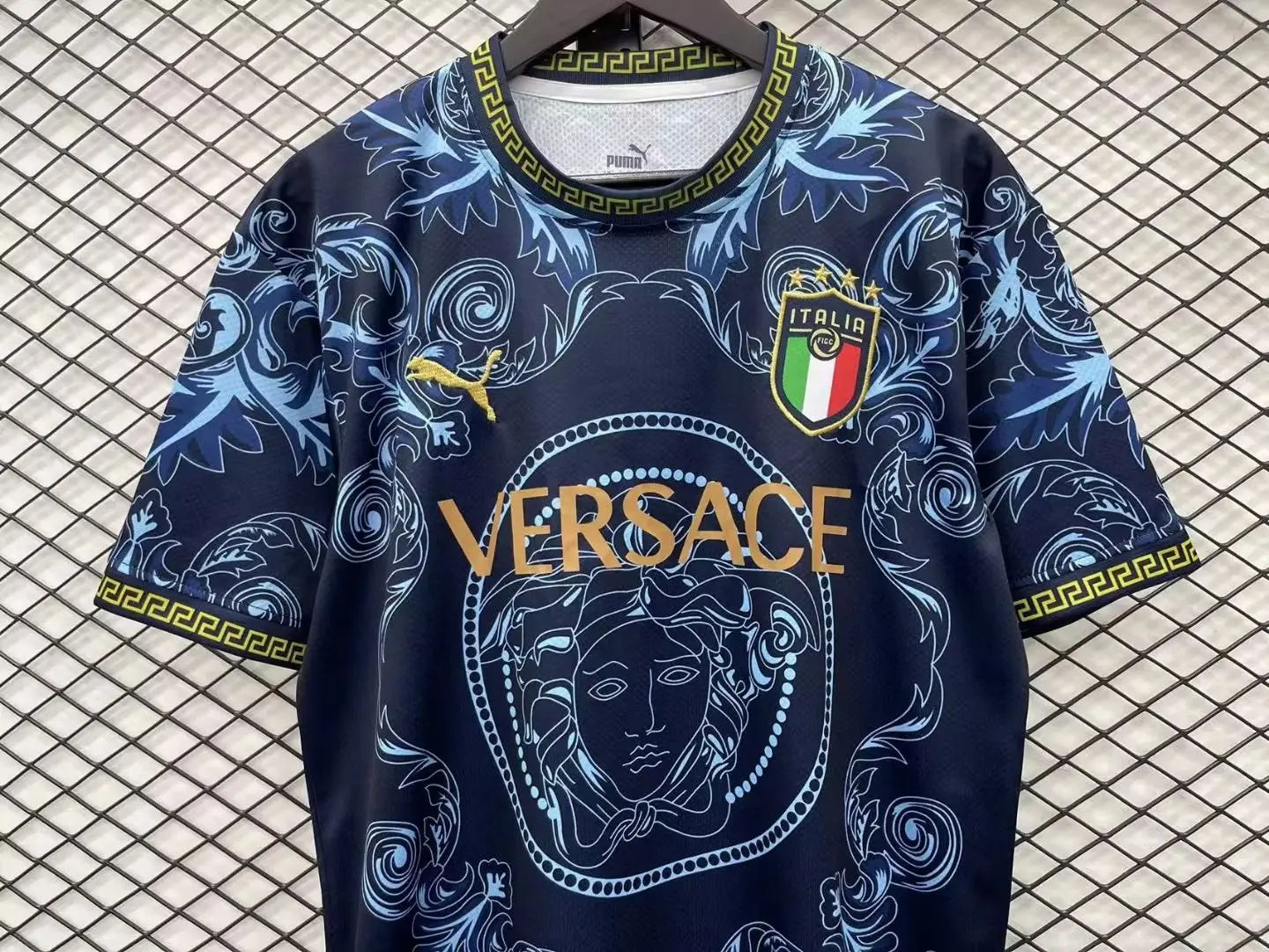 MAILLOT ITALIE VERSACE BLEU 2023/2024